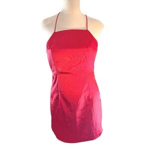 missie wrap front dress in pink metallic superdown | Dresses | Superdown Metallic Pink Missie Wrap Front Mini Dress